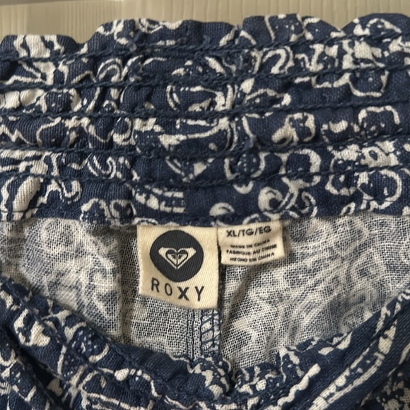 Roxy Oceanside Blue Print Pants size XL - Picture 8 of 8